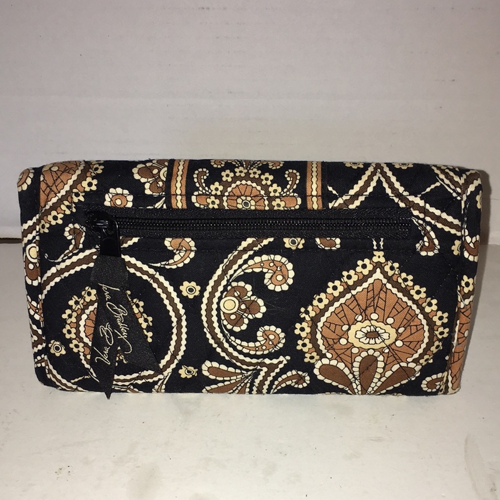 VERA BRADLEY CAFE LATTE WALLET RETIRED EXCELLENT PREVIOUSLY LOVED CONDITION